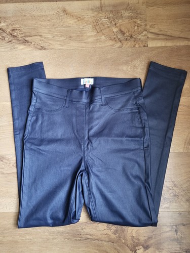 Navy wet look leggings - navy,