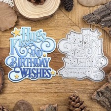 Greetings Metal Cutting Dies Scrapbooking Embossing Paper Card Crafts Stencils