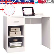 100cm Computer Desk Study Writing Table PC Laptop Desk with Drawer 2 Shelves
