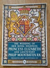 Souvenir Programme The Wedding