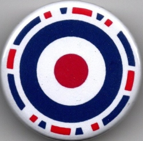 Target pin badge - target, 25mm