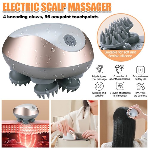 Electric scalp massager head - electric,