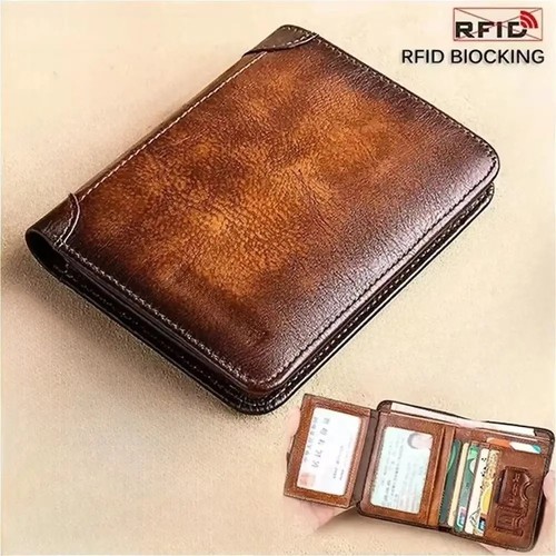 Durable leather men - men, wallet