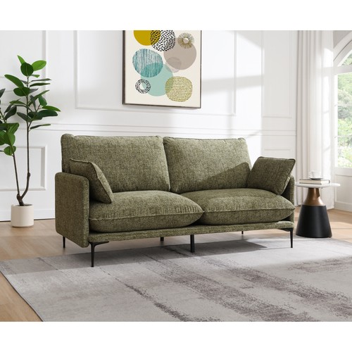 Dalton green fabric sofa 2 - dalton,