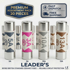 20x Mixed Mains Ceramic Fuse