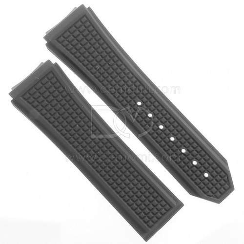 Zenith black rubber strap - rubber,