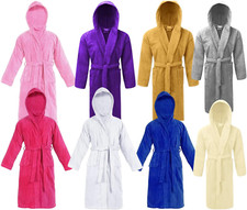 Cotton Hooded Thick Bathrobe
