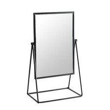 Dressing Table Vanity Mirror Free Standing Tabletop Makeup Cosmetic 22cm Black