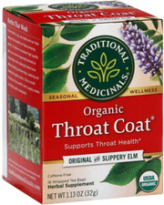 Traditional Medicinals - Throat Coat Herbal Tea - letterbox friendly flat packed