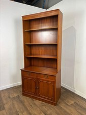 Reproduction Yew Wood Bookcase