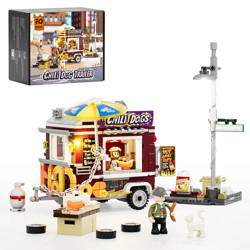 Chili dog trailer lumibricks - dog,