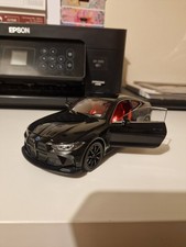 1:24 BMW M4 Black Collectible Alloy Diecast Car Model Lights&sound Kids Adults
