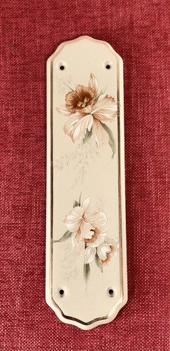 Beige with floral design - with,