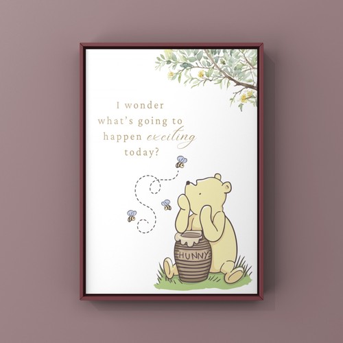 Winnie the pooh - winnie, print