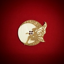 Hand Made Button - Fairy