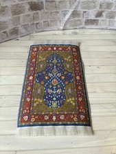 Dolls House 1/12 Scale Miniature Woven Fabric Turkish Style Rug Mat Carpet
