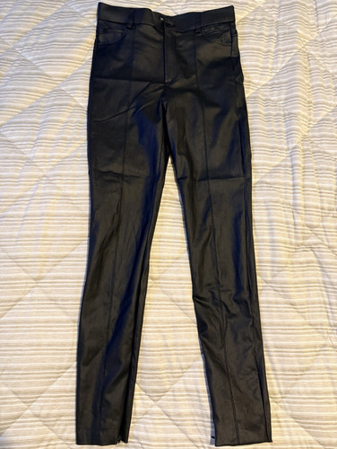 Zara black faux leather - zara,