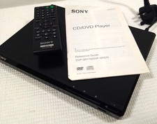 Sony Slim DVD Player CD MP3 WMA JPEG USB Xvid Compact Scart DVP-SR370 Region PAL