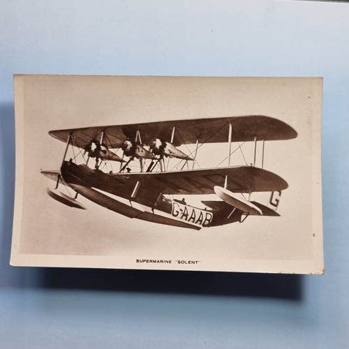 Early aviation postcard c1930 - aviation,
