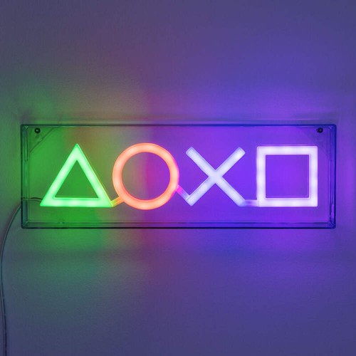 Playstation symbols led lamp - playstation,