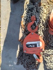 tiger tcb14  2ton chain block & tackle used  hoist winch 9 metre