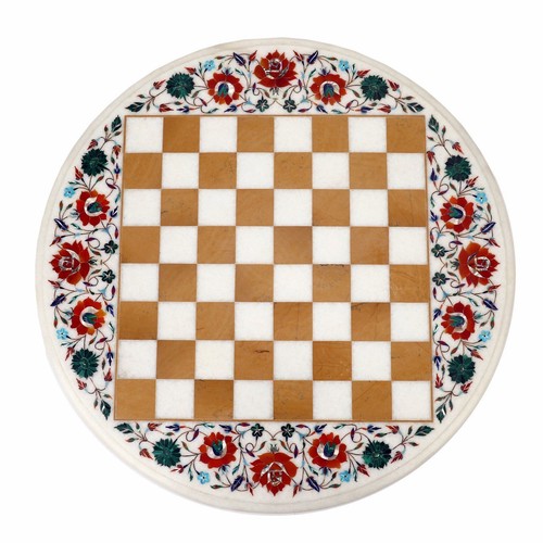 Marble chess game table - marble,