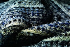 WOOL- CASHMERE BLUE TONES LUXRYCHUNKY BOUCLE CHANE L INSPIRED MADE IN ITALY D242