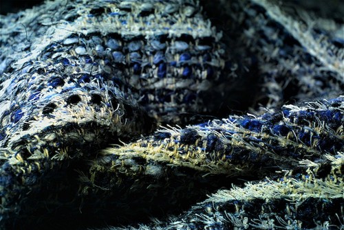 Wool cashmere blue - wool-, tones