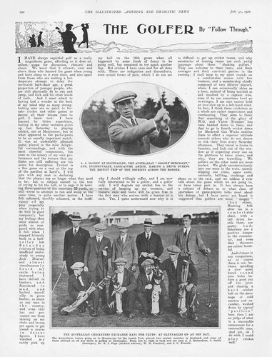 Golf the australian cricket - the,
