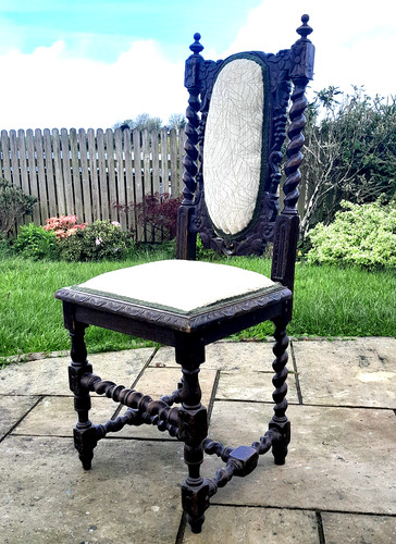 Antique oak heavily - antique, carved