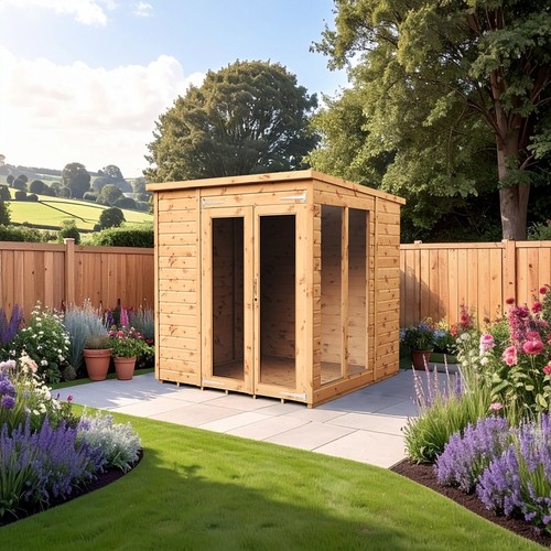 Empire pent summerhouse wooden - summerhouse,
