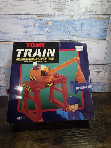 Tomy train crane and - crane, container