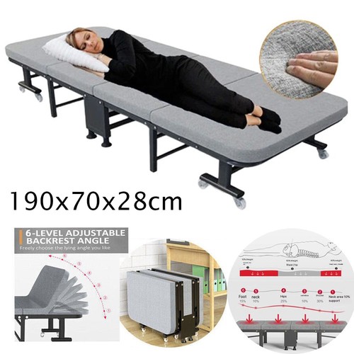 Portable folding bed - folding, with