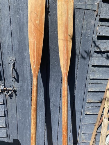 Vintage boat dinghy oars - boat,