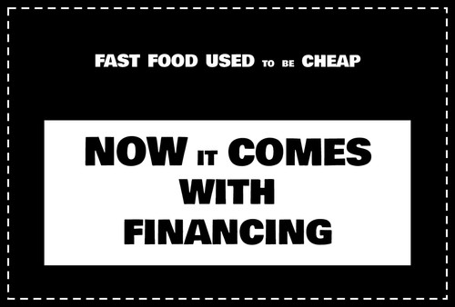 Fast food used be cheap - "fast,