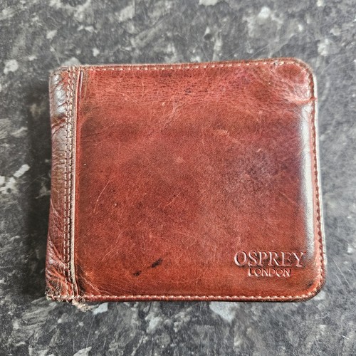 Brown real leather osprey - real,