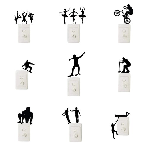 Light switch wall stickers - light,