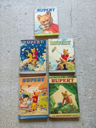 Vintage rupert bear annuals - vintage,