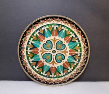 Vintage Brass Wall Art Plate