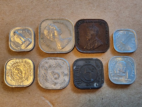 Square diamond coins unusual - 8,