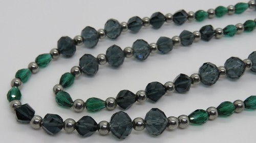 Emerald green and dark - , grey