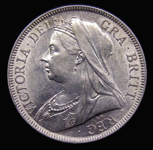 Halfcrown 1897 about unc - unc, and