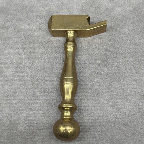 Vintage solid brass mallet ice - solid,