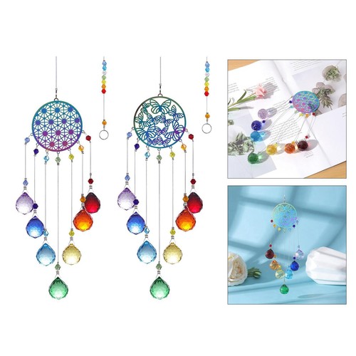 Hanging crystal wind chime - crystal,