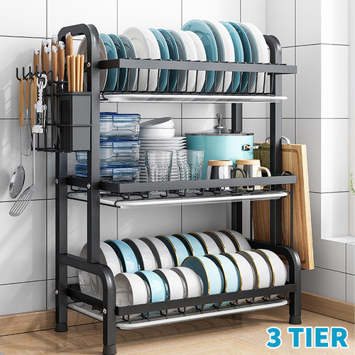 Tier dish rack plate cup - 3-tier,