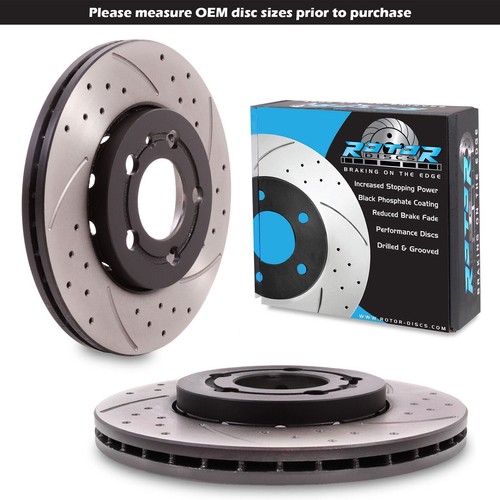 Rear drilled grooved 256mm - drilled,