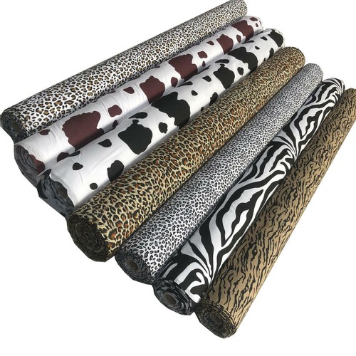 Wild animal polycotton fabric - polycotton,