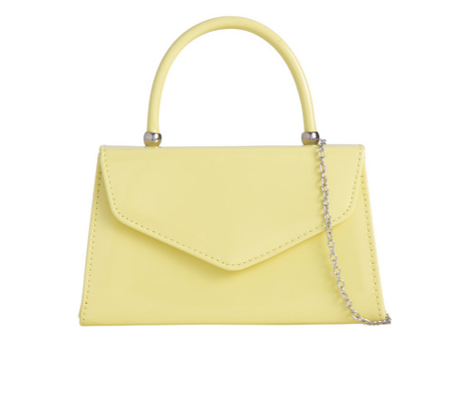 Women plain patent clutch - plain,