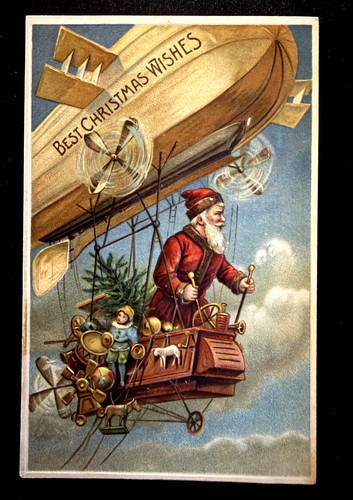 Rare santa claus with toys - with,