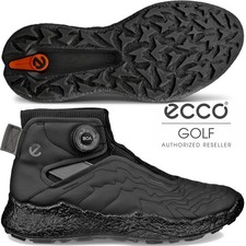 ECCO BIOM H5 MENS WATERPROOF GOLF BOOT / BLACK / ALL SIZES / NEW 2025 MODEL
